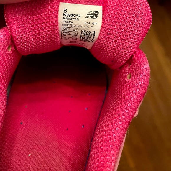 New Balance 990 V4 Women’s 6.5 Pink‎ Ribbon Breast Cancer Sneakers USA Made - Picture 8 of 8